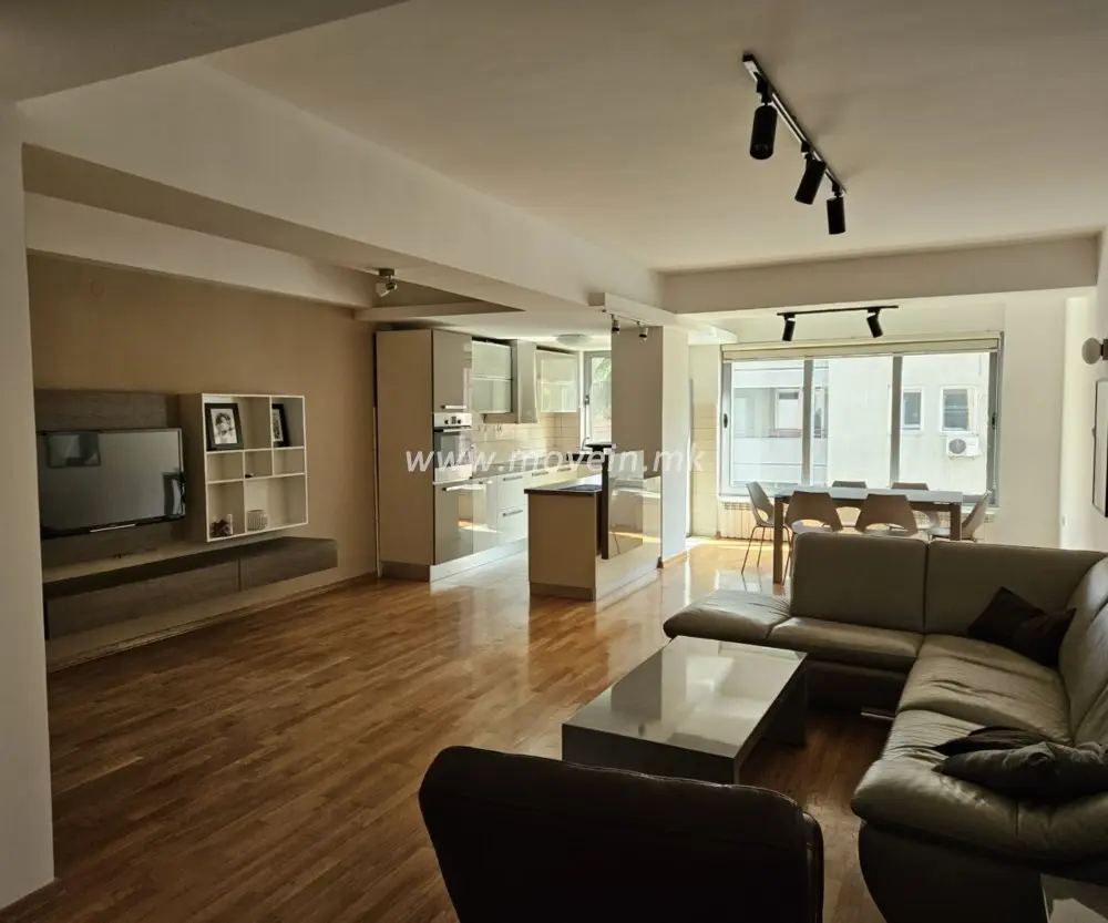 3-bedroom apartment, 115 m², for rent in Centar, Skopje
