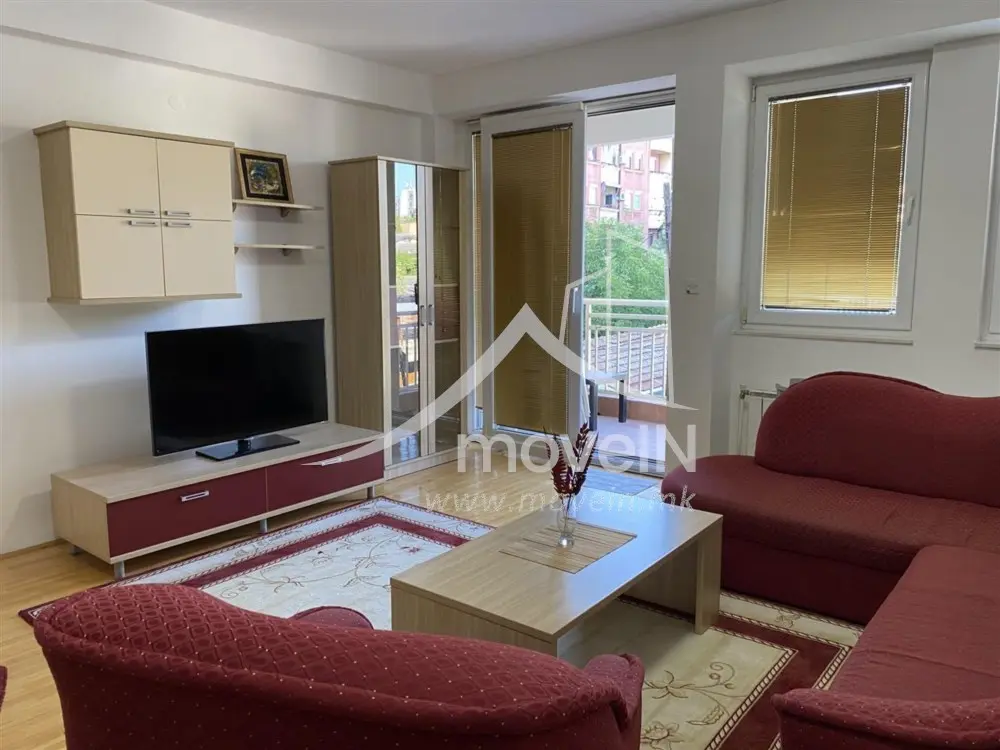 Стан со 1 спална соба, 56 м², под кирија во Центар, Скопје