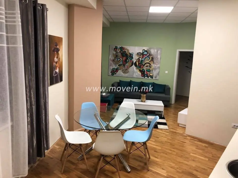 Стан со 1 спална соба, 53 м², под кирија во Центар, Скопје