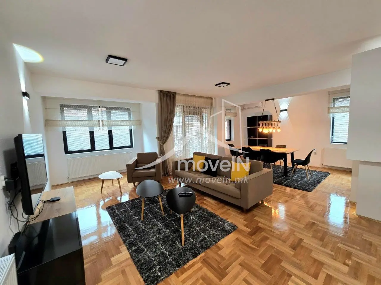 Стан со 3 спални соби, 135 м², под кирија во Пржино, Скопје