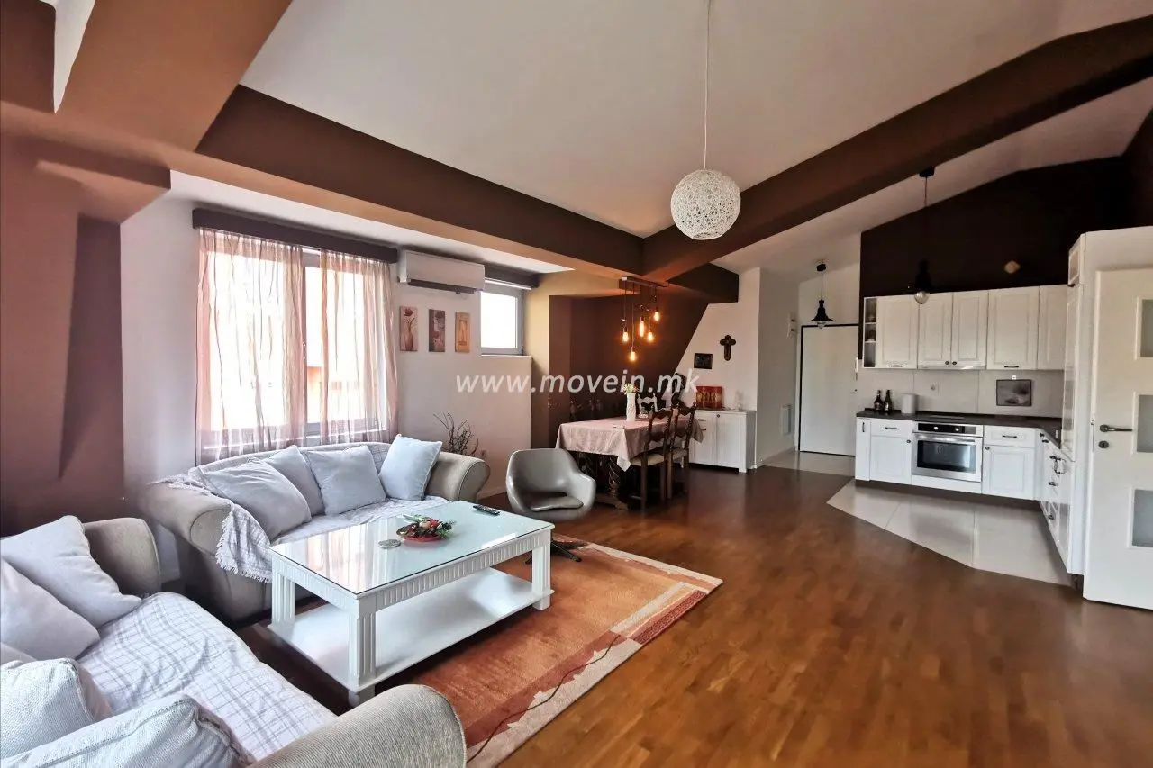 Стан со 2 спални соби, 90 м², под кирија во Дебар Маало, Скопје