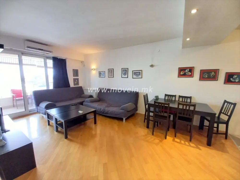 Стан со 1 спална соба, 55 м², под кирија во Центар, Скопје
