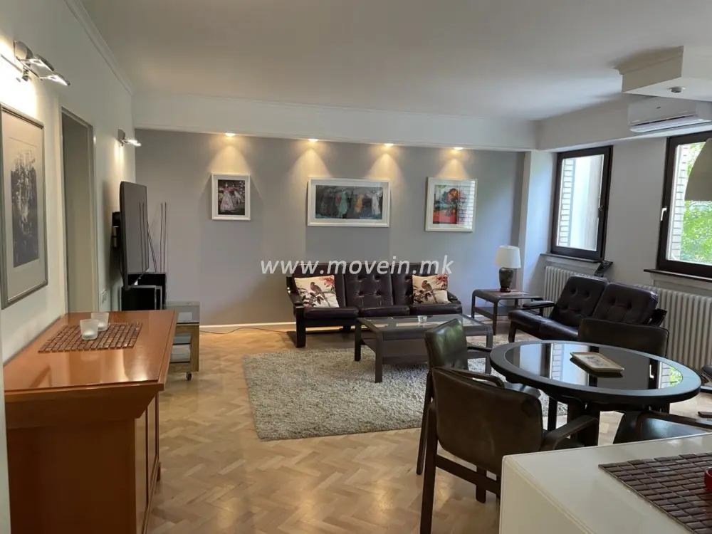 Стан со 2 спални соби, 75 м², под кирија во Центар, Скопје