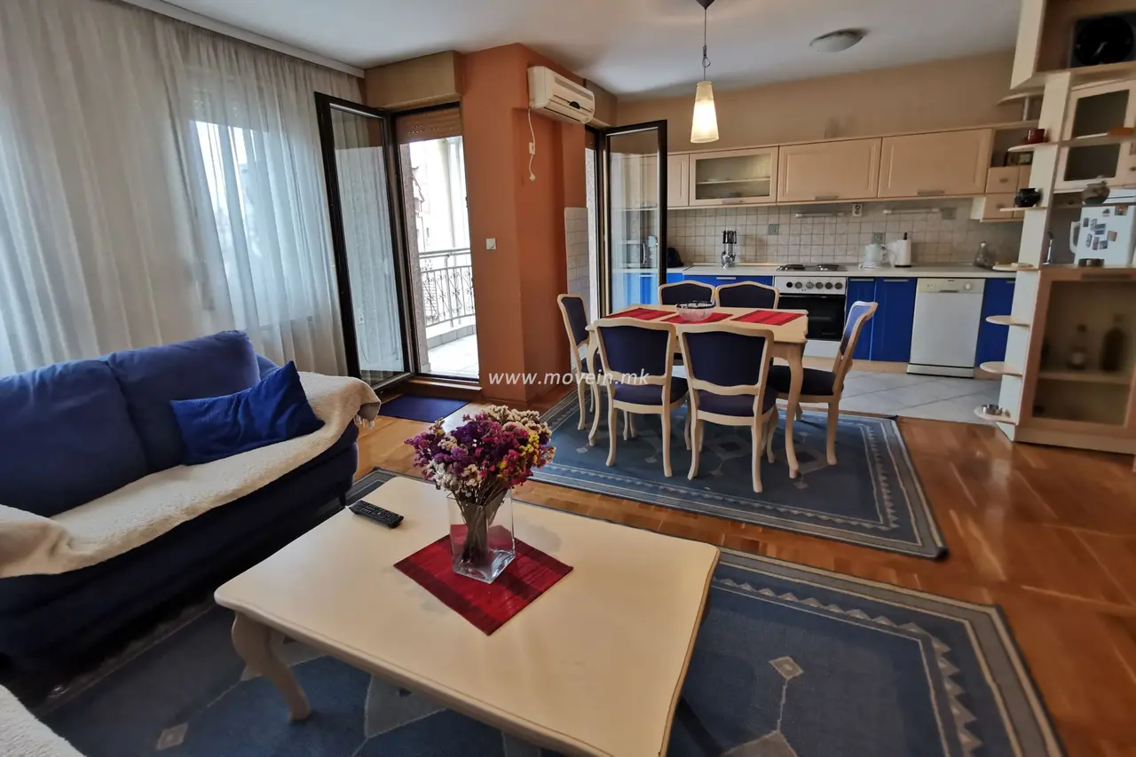 Стан со 1 спална соба, 60 м², под кирија во Дебар Маало, Скопје