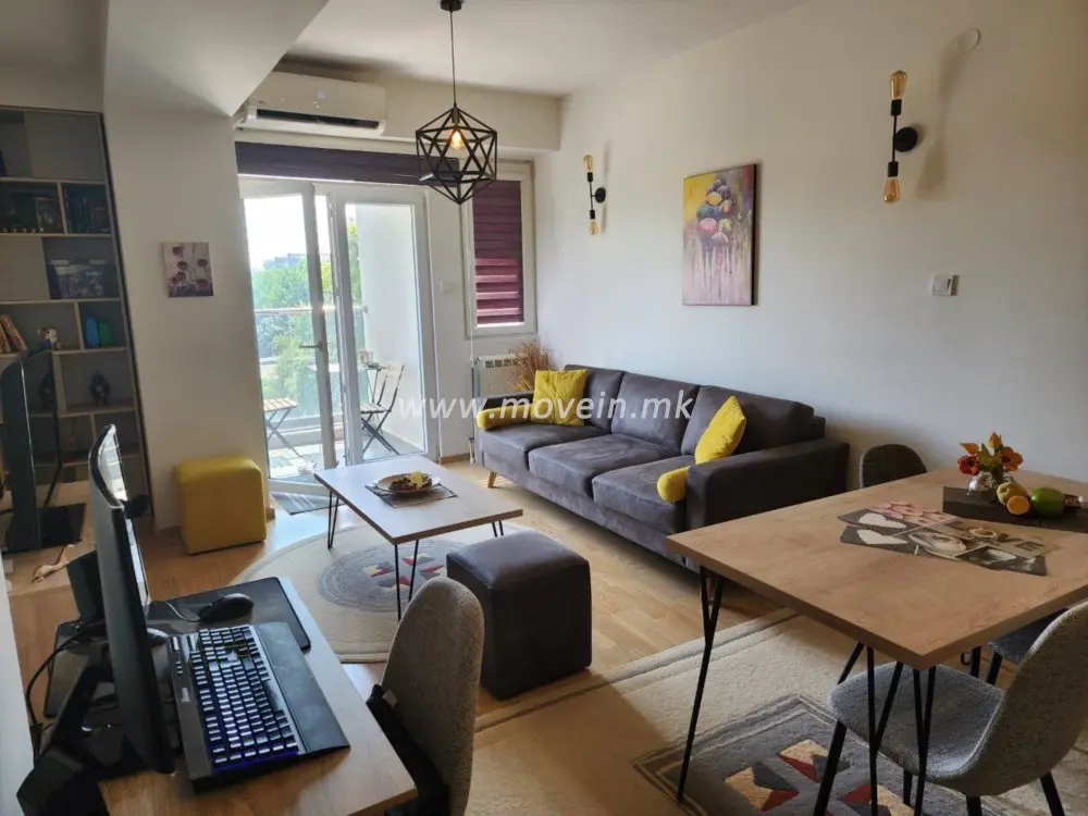 Стан со 1 спална соба, 48 м², под кирија во Карпош 3, Скопје