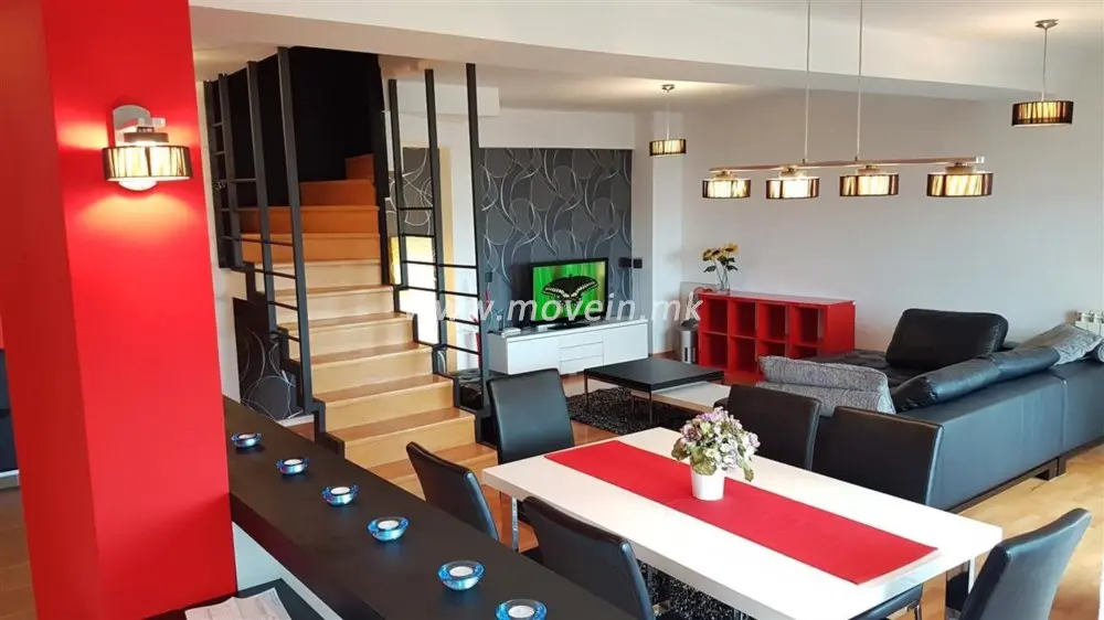Стан со 2 спални соби, 118 м², под кирија во Карпош 1, Скопје