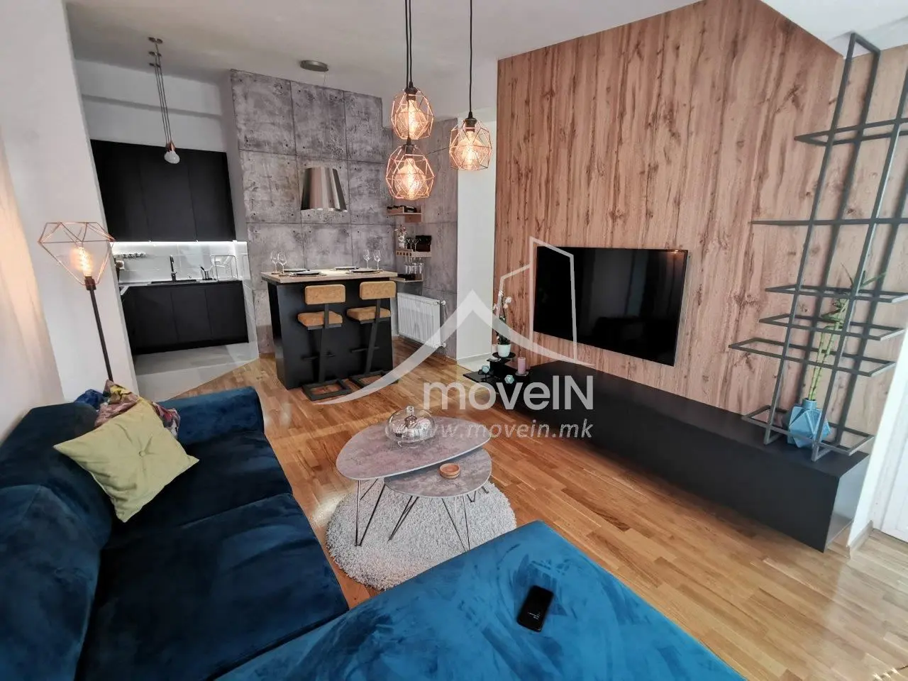 2-bedroom apartment, 55 m², for rent in Debar Maalo, Skopje
