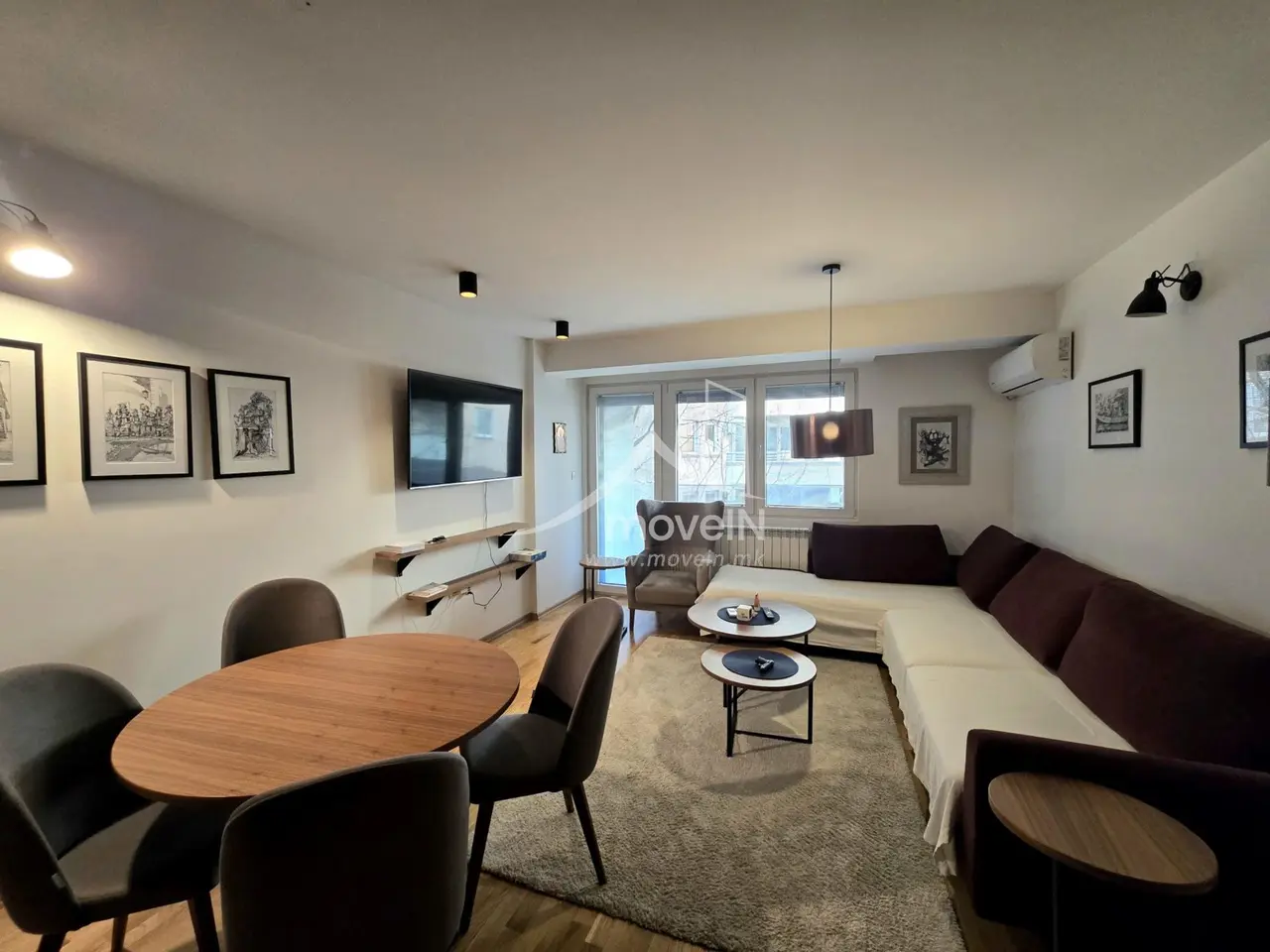 Стан со 2 спални соби, 76 м², под кирија во Карпош 2, Скопје