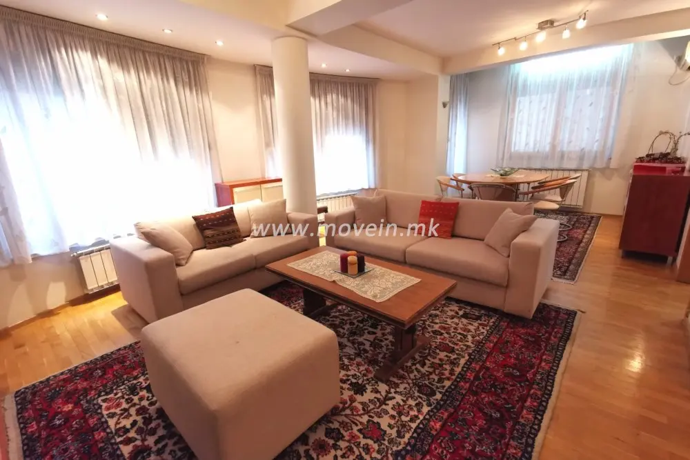 Стан со 2 спални соби, 80 м², под кирија во Дебар Маало, Скопје