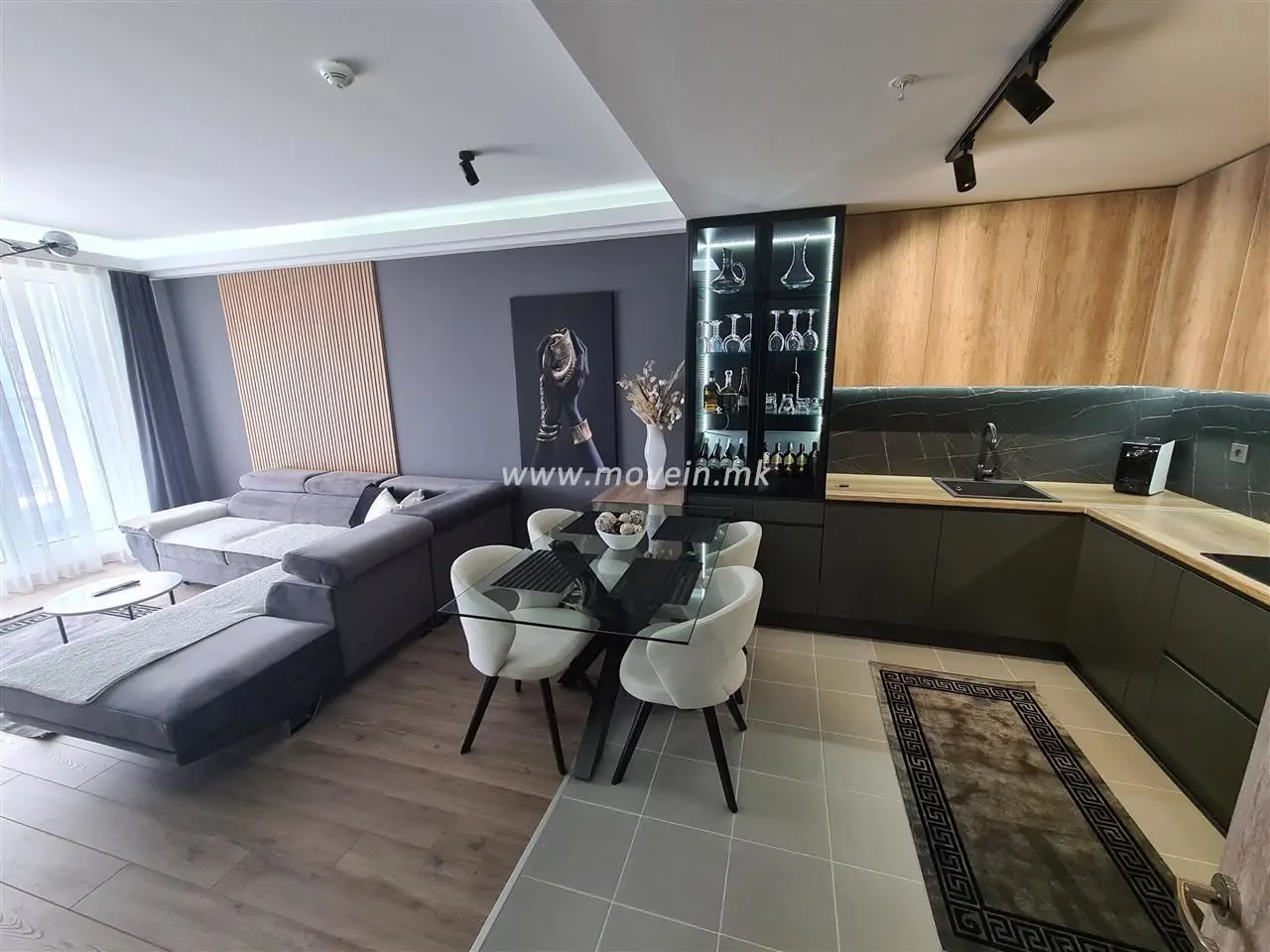 2-bedroom apartment, 80 m², for rent in Aerodrom, Skopje