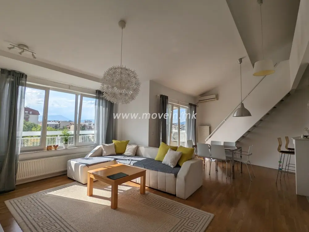 Стан со 2 спални соби, 70 м², под кирија во Центар, Скопје
