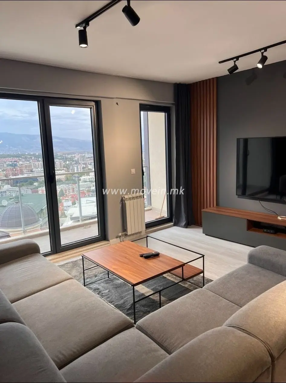 Стан со 2 спални соби, 105 м², под кирија во Водно, Скопје