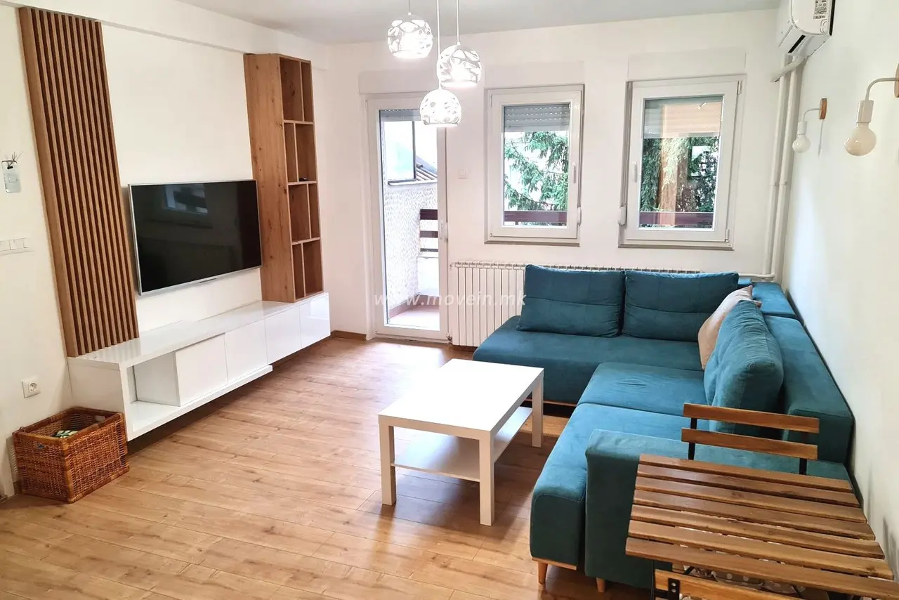 1-bedroom apartment, 50 m², for rent in Debar Maalo, Skopje