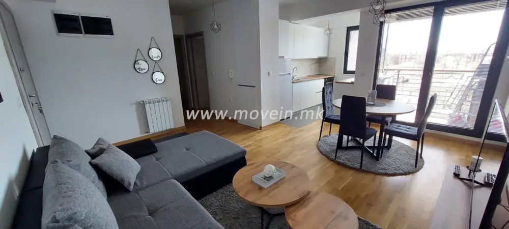 Стан со 2 спални соби, 58 м², под кирија во Центар, Скопје