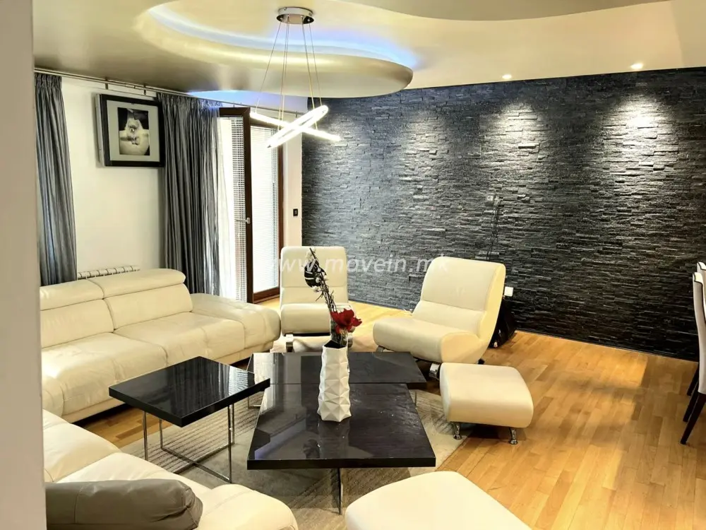 Стан со 2 спални соби, 120 м², под кирија во Водно, Скопје