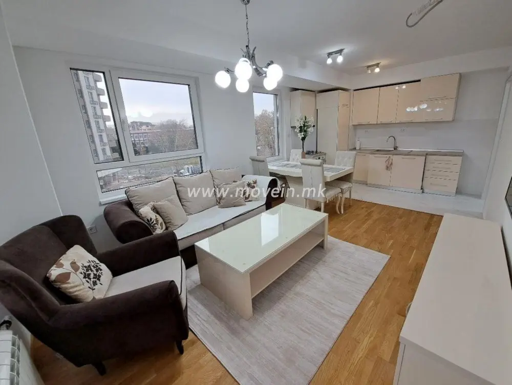 Стан со 2 спални соби, 56 м², под кирија во Аеродром, Скопје