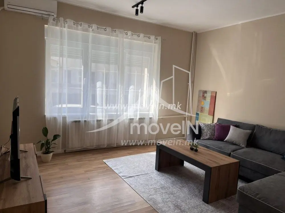 Стан со 1 спална соба, 55 м², под кирија во Дебар Маало, Скопје