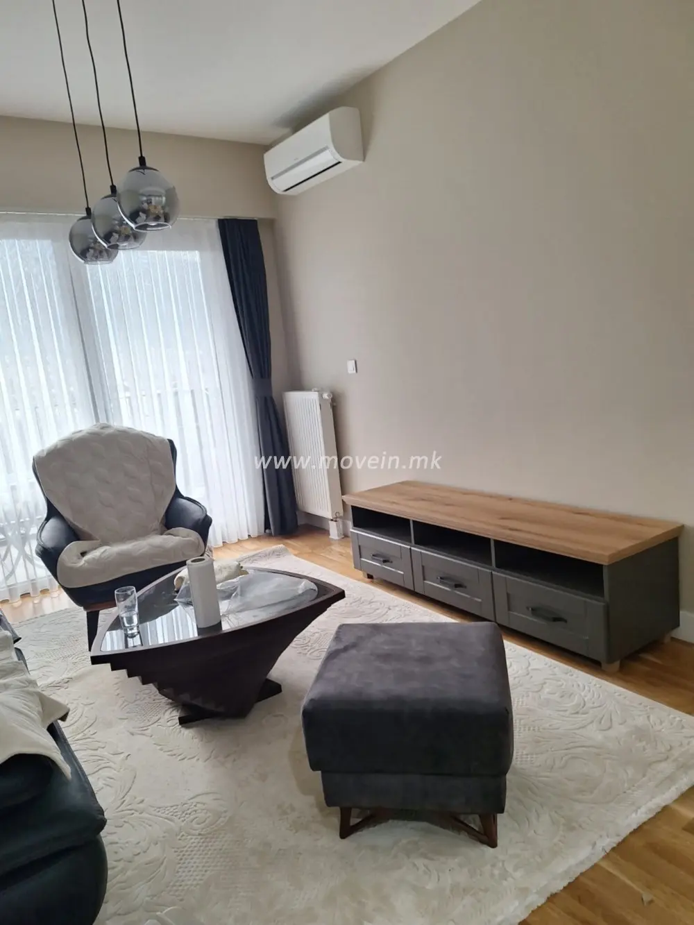 1-bedroom apartment, 43 m², for rent in Centar, Skopje