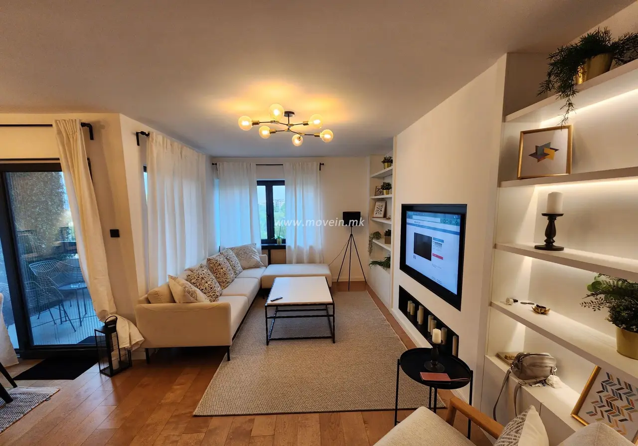 Стан со 2 спални соби, 80 м², под кирија во Карпош 4, Скопје