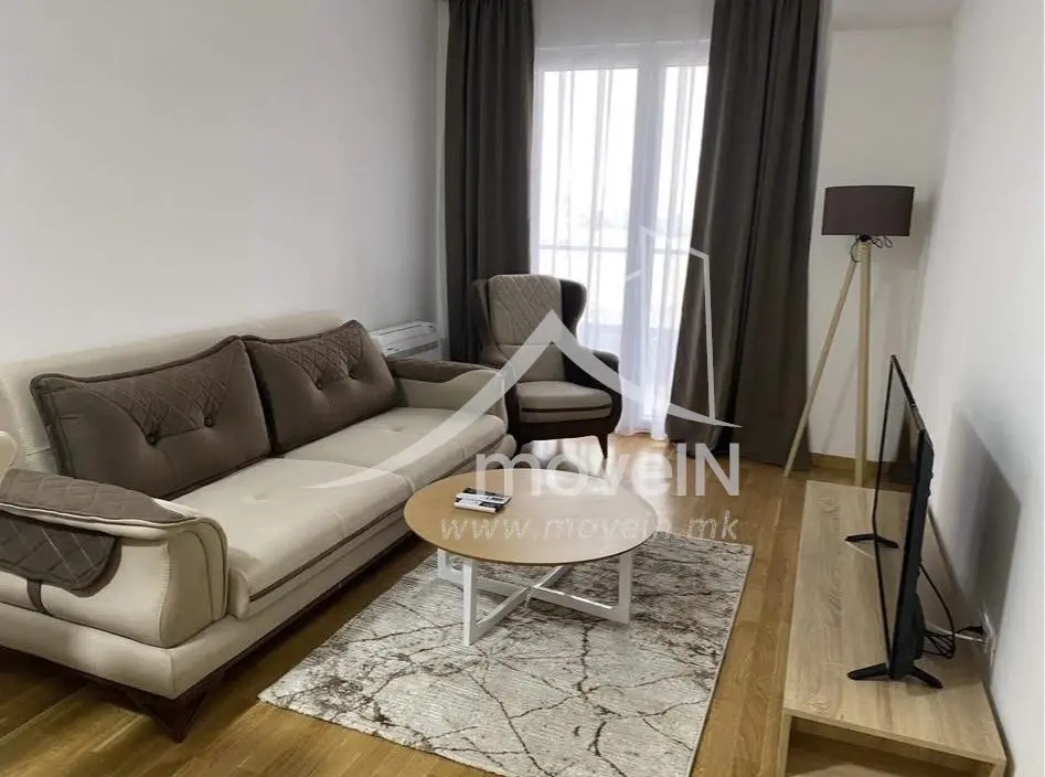 Стан со 1 спална соба, 49 м², под кирија во Аеродром, Скопје