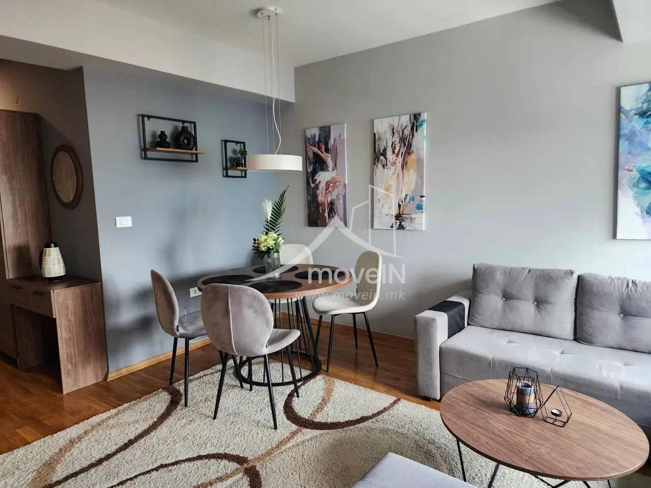 Стан со 1 спална соба, 45 м², под кирија во Центар, Скопје