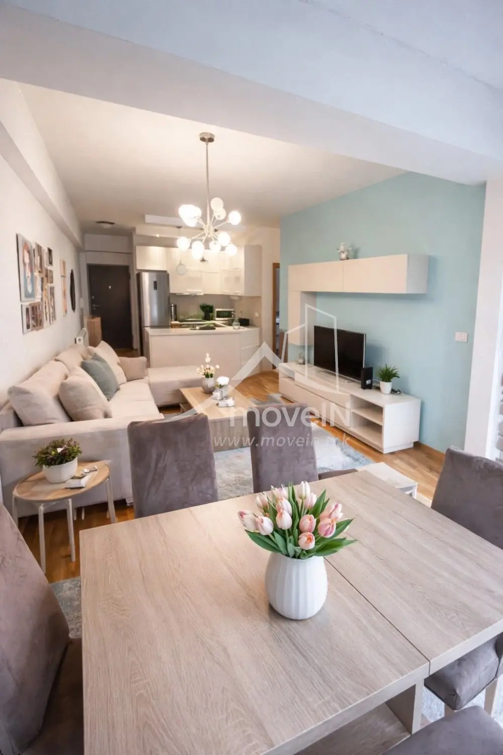 Стан со 2 спални соби, 55 м², под кирија во Дебар Маало, Скопје