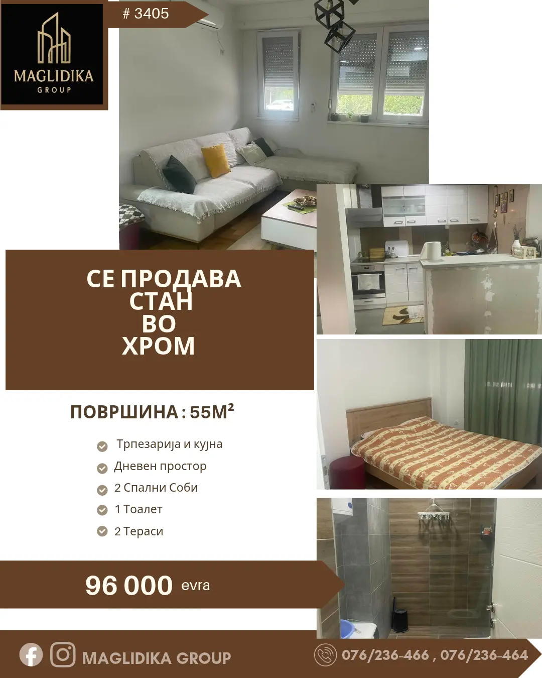 Apartment for sale in Hrom