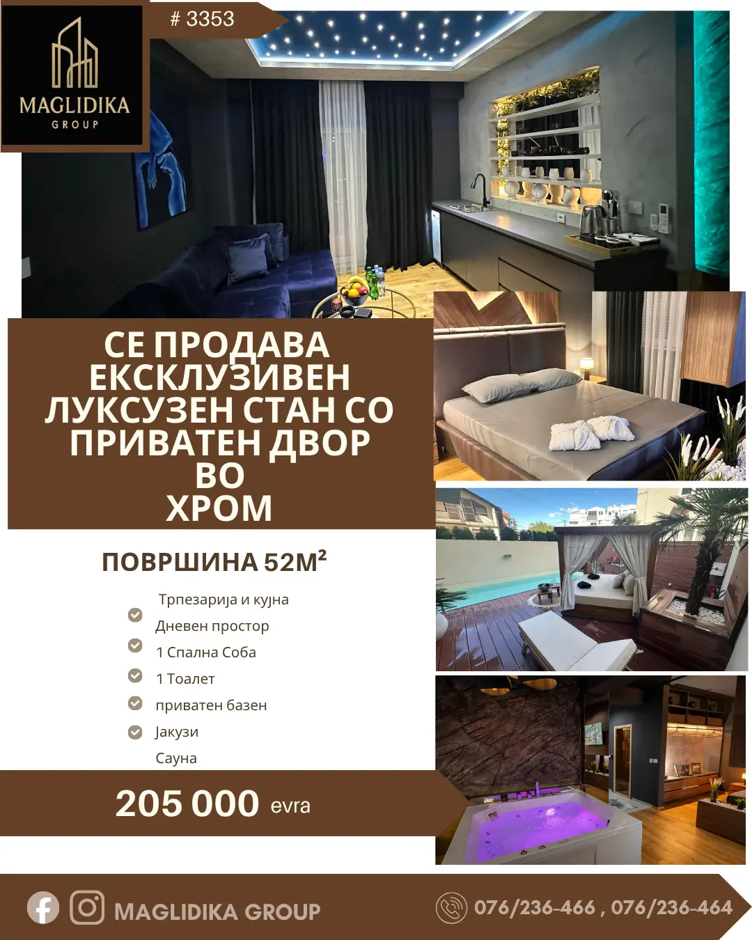 Exclusive luxury apartment with a private yard – Hrom