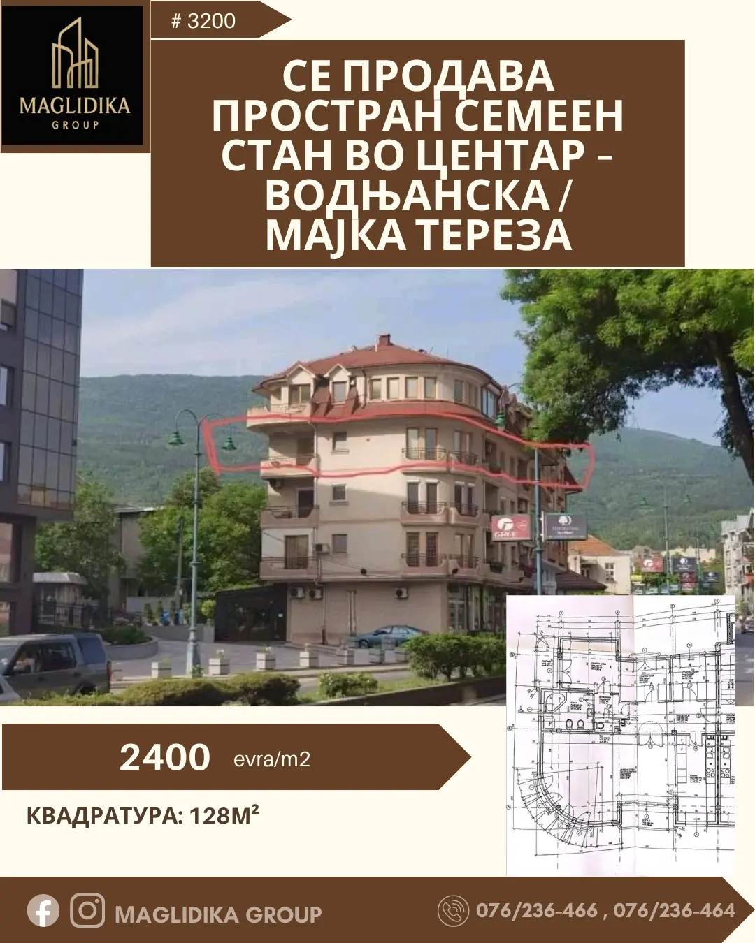 Apartment for sale in Centar