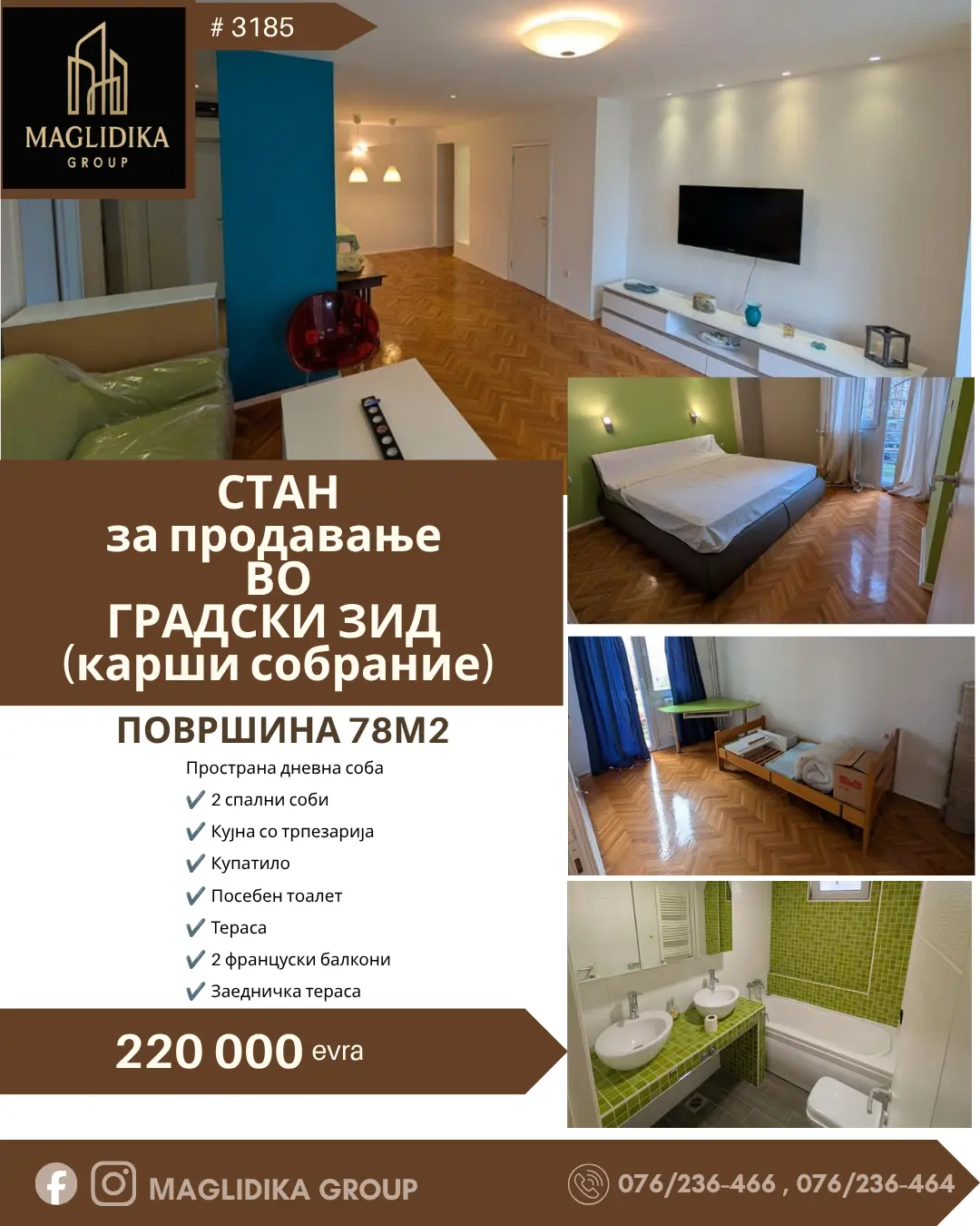 Fully renovated apartment for sale in the very center – Gradski Zid