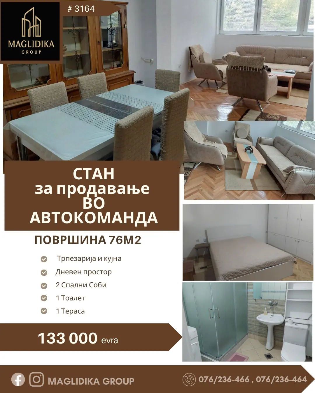 Се продава комплетно реновиран стан во Автокоманда