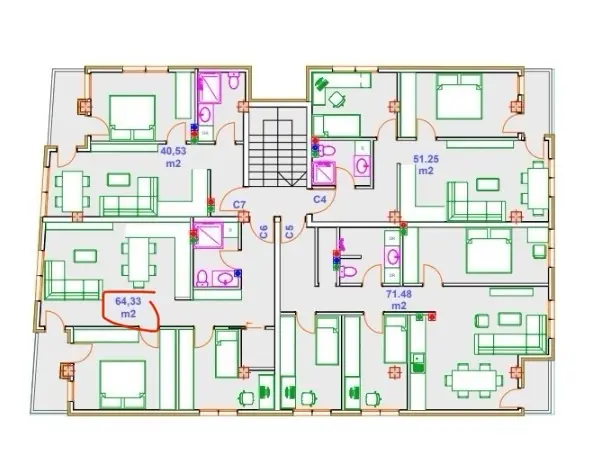 2 apartments for sale in Hipodrom near the last stop of bus 50